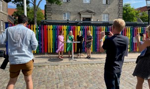 Doorstep ved lancering af LGBT+ handlingsplan 2022-2025 Doorstep ved lancering af LGBT+ handlingsplan 2022-2025