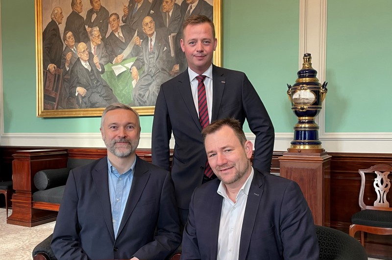 Thomas Jensen (S), Thomas Danielsen (V) og Niels Flemming Hansen (K)