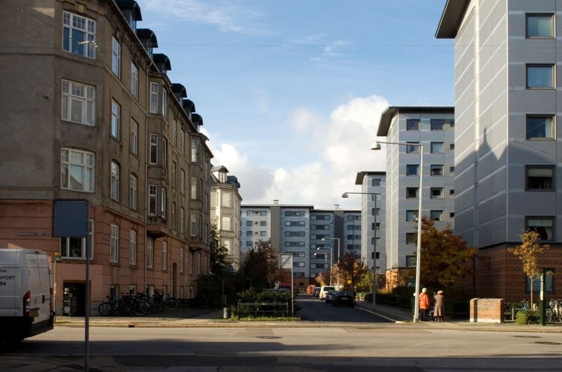 Stjernen på Frederiksberg set fra Kronprinsesse Sofies Vej